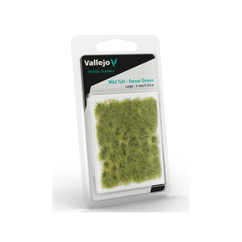 Vallejo Scenery : Wild Tuft - Dense Green : 6mm