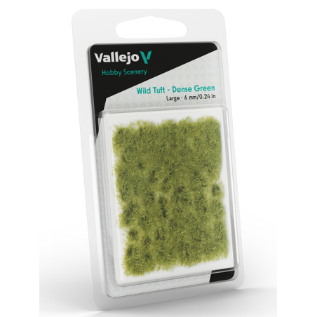 Vallejo Scenery : Wild Tuft - Dense Green : 6mm
