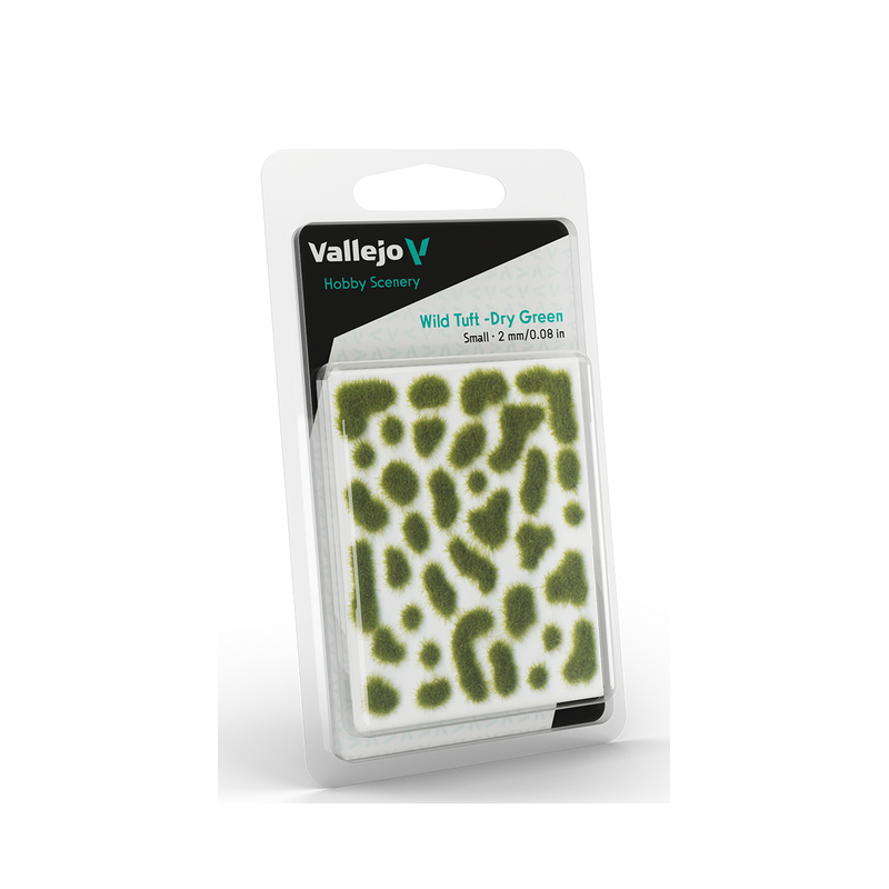 Vallejo Scenery : Wild Tuft - Vert Sec - Dry Green : 2mm