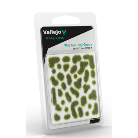 Vallejo Scenery : Wild Tuft - Vert Sec - Dry Green : 2mm
