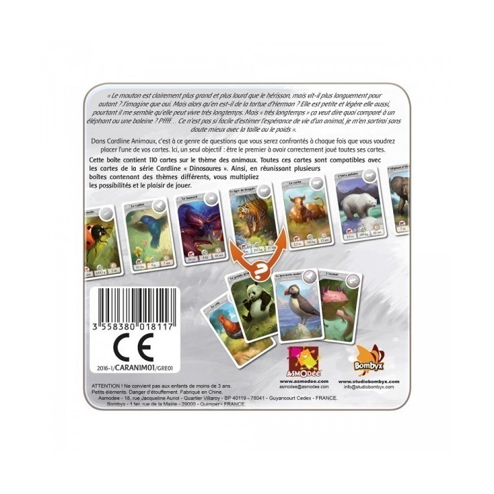 Jeux de société - Cardline Animaux