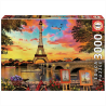 Puzzle - 3000 pièces - Coucher de soleil sur Paris - 120x85cm - Educa