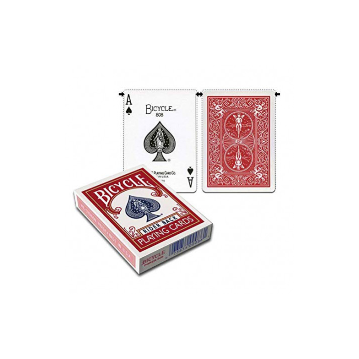 Bicycle - Cartes Courtes - Short Deck Standard - Rouge - Spécial Magie