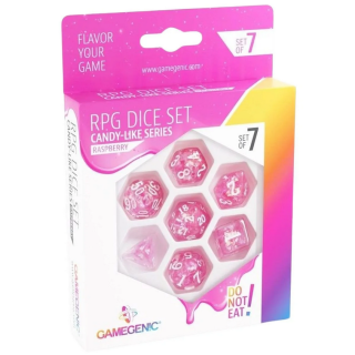 Set de 7 dés - Candy-like Series -Rasberry