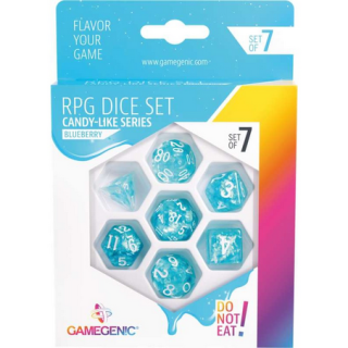 Set de 7 dés - Candy-like Series - Blueberry