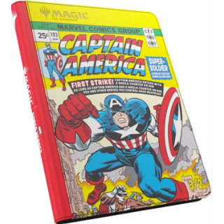 Portfolio - Zip-Up Album 18 Pocket - Magic: The Gathering - Super Heroes: Captain America
