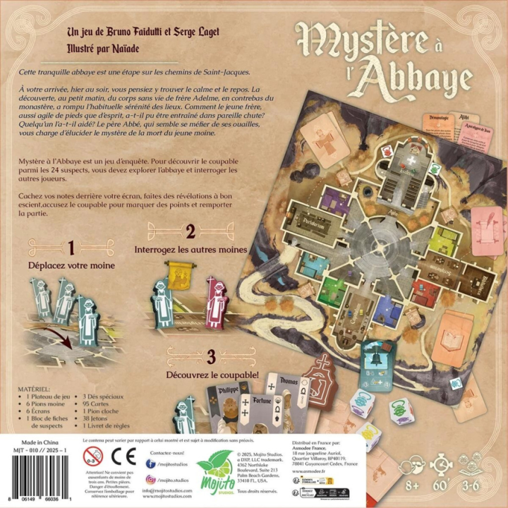 Jeux de société - Mystère à l'Abbaye