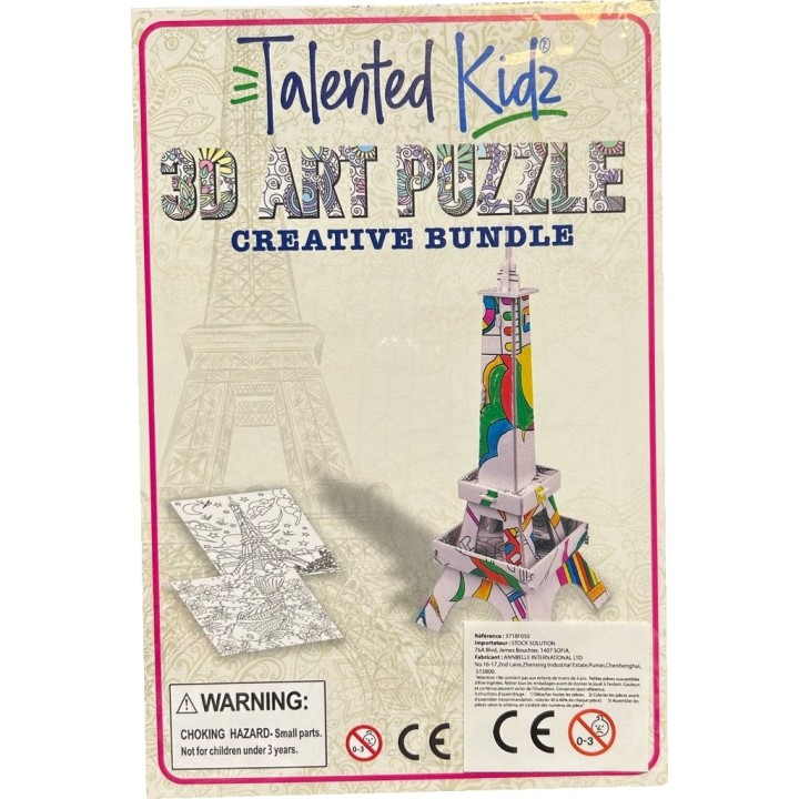 copy of copy of copy of Coloriage - Talented Kidz - 3d Art Puzzle Creative Bundle - Arraignée