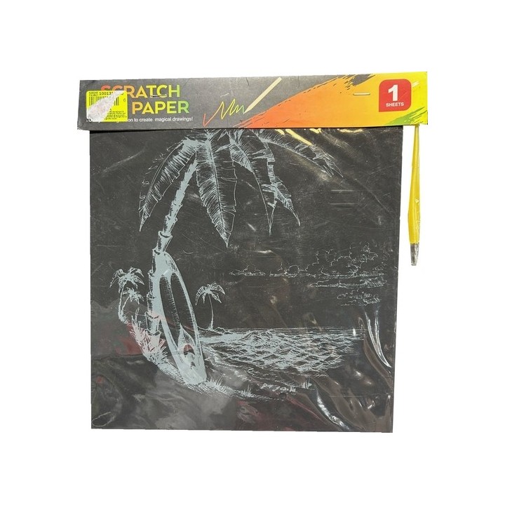 Carte à Gratter - Scratch Art Paper - Plage