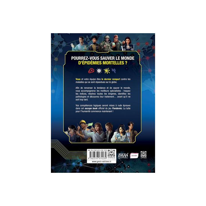 Livre Jeu - Pandemic- Escape Book