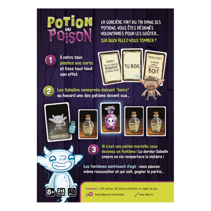 Jeux de société - Potion ou Poison