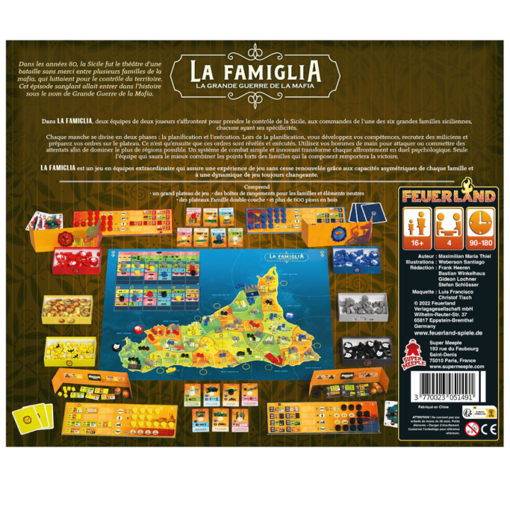 Jeux de société - La Famiglia - La Grande Guerre de la Mafia