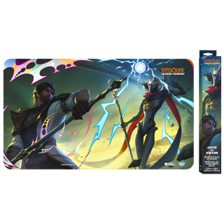 Tapis de jeu Illustré : Riftbound : League of Legends Vendetta : Jayce vs Viktor