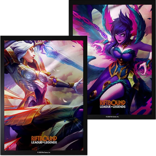 Protège-cartes illustré - Riftbound : League of Legends Vendetta - 100 Art Sleeves : Kayle vs Morgana