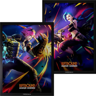Protège-cartes illustré - Riftbound : League of Legends Vendetta - 100 Art Sleeves : Vi vs Jinx