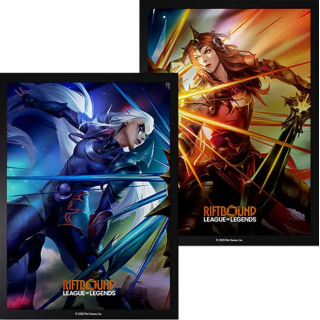 Protège-cartes illustré - Riftbound : League of Legends Vendetta - 100 Art Sleeves : Diana vs Leona