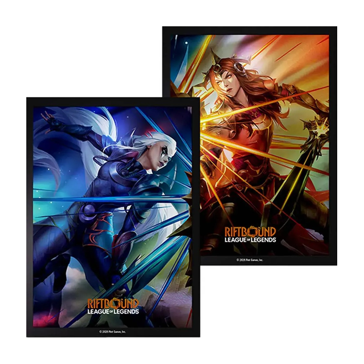 Protège-cartes illustré - Riftbound : League of Legends Vendetta - 100 Art Sleeves : Diana vs Leona