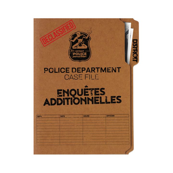 Jeux de role - D3TROIT - Enquêtes Additionnelles