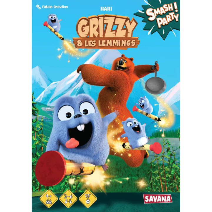 Jeux de société - Grizzy et les Lemmings - Smash Party