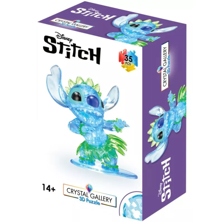 Puzzle Casse - Tete 3D - Crystal Gallery - Stitch - 35 pièces