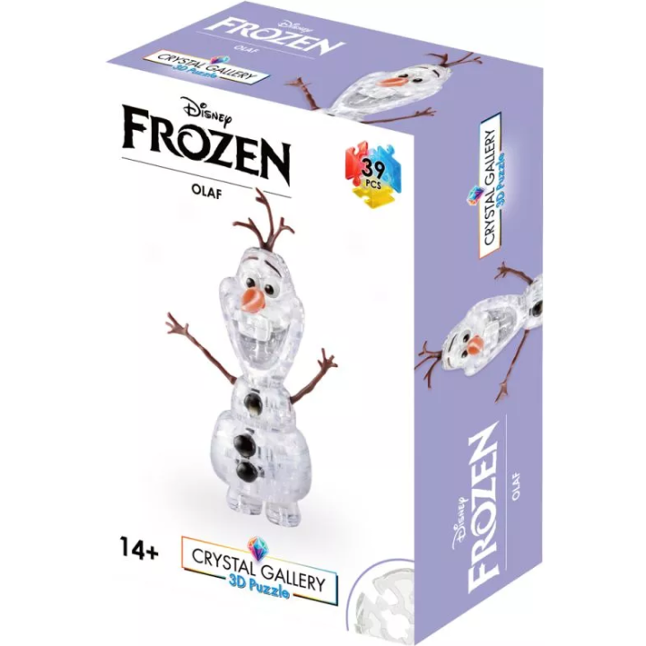 Puzzle Casse - Tete 3D - Crystal Gallery - Olaf - 39 pièces