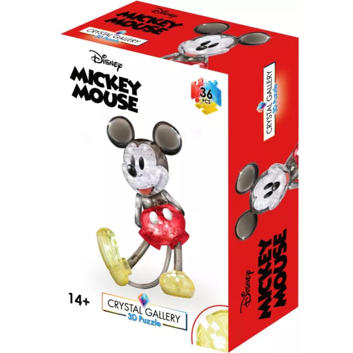 Puzzle Casse - Tete 3D - Crystal Gallery - Mickey  Mouse - 36 pièces
