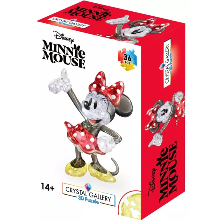 Puzzle Casse - Tete 3D - Crystal Gallery - Minnie  Mouse - 36 pièces