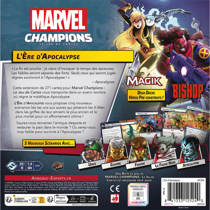 Jeux de société - Extension - Marvel Champions : Le Jeu de Cartes - L'Ère d'Apocalypse