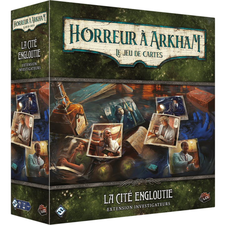 Jeux de société - Horreur à Arkham : Le Jeu de Cartes - La Cité Engloutie (Investigateurs)