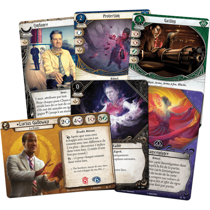 Jeux de société - Horreur à Arkham : Le Jeu de Cartes - La Cité Engloutie (Investigateurs)