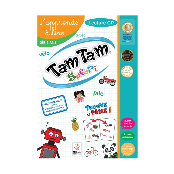 Jeux de société - Tam Tam Safari - Le coffret : J'apprends à lire