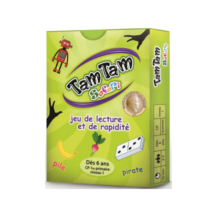 Jeux de société - Tam Tam Safari : Jeu de Lecture et de Rapidité