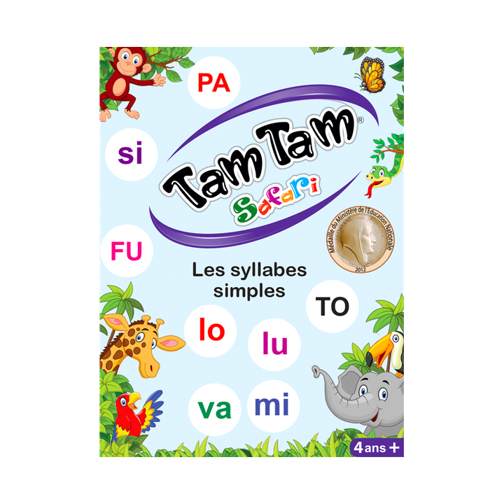 Jeux de société - Tam Tam Safari : Les Syllabes Simples