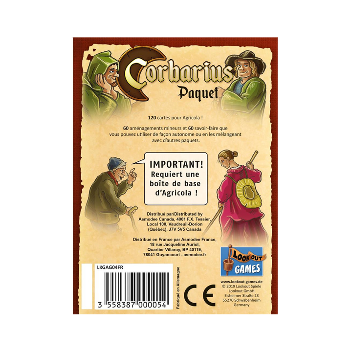 Jeux de société - Agricola - Extension : Corbarius