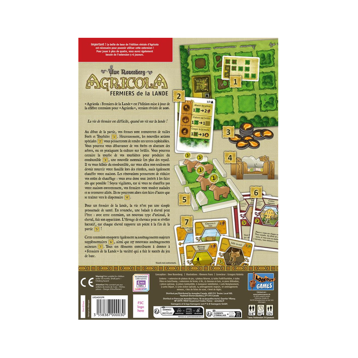 Jeux de société - Agricola - Extension : Fermiers de la Lande