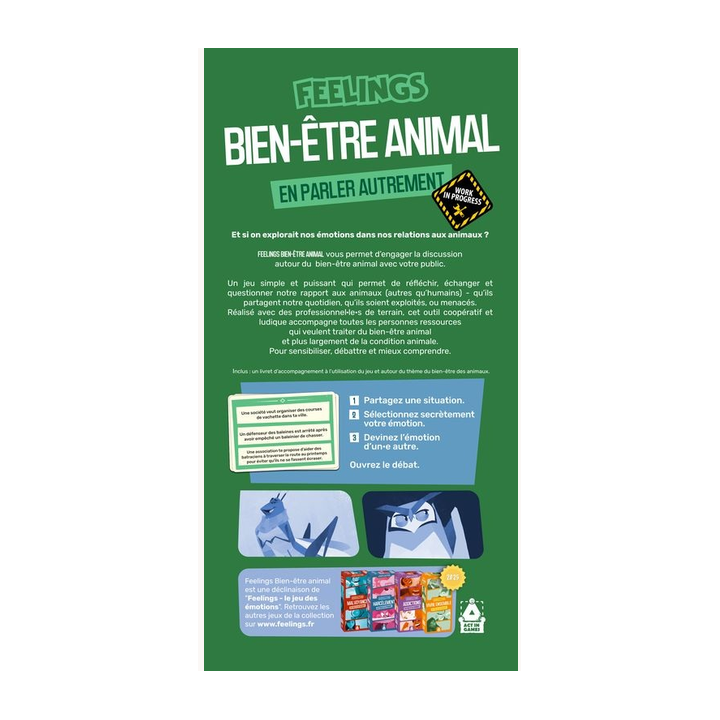 Jeux de société - Feelings : Bien-Etre Animal