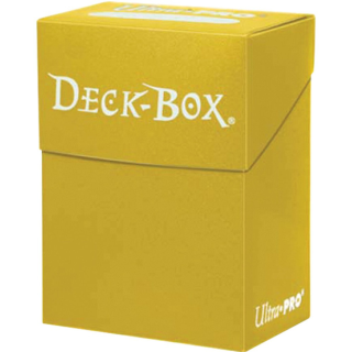 Ultra Pro - Deck Box - Boîte de Rangement 75+ : Jaune