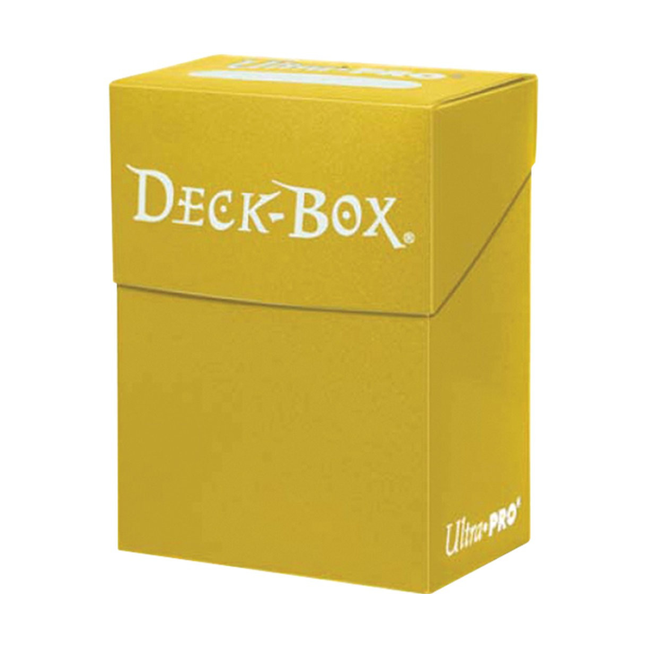 Ultra Pro - Deck Box - Boîte de Rangement 75+ : Jaune