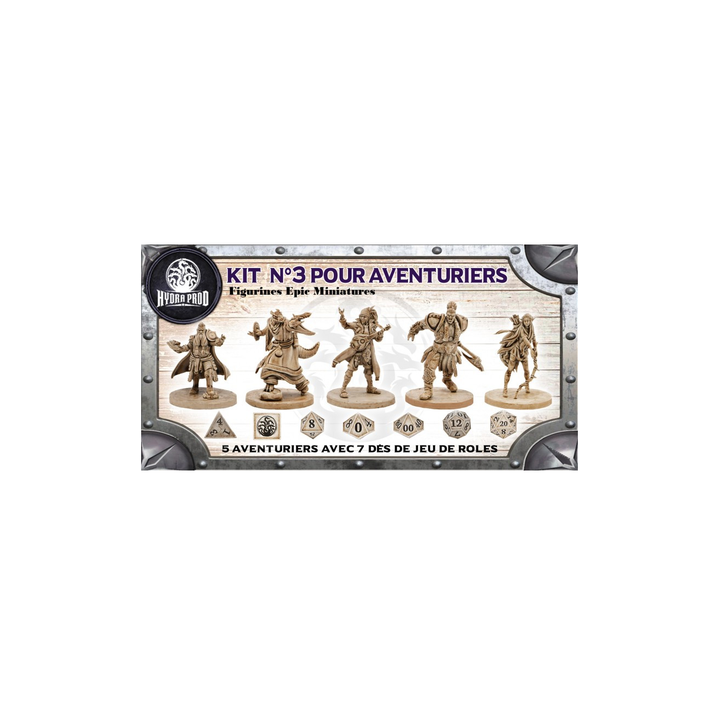 Figurine à peindre Hydra Production : Kit n°3 pour Aventuriers
