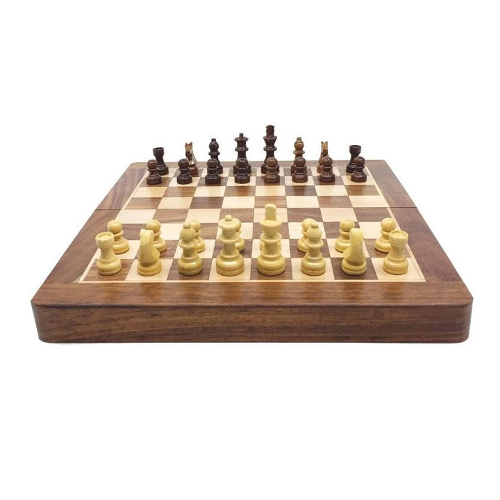 Jeux de société - Jeu d'échecs pliable 38 cm en Acacia n°3