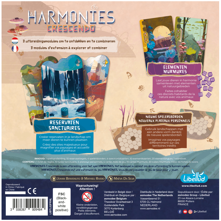 Précommande : Jeux de société - Harmonies - Extension : Crescendo
