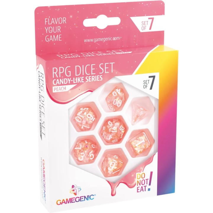 Set de 7 dés - Candy-like Series - Peach