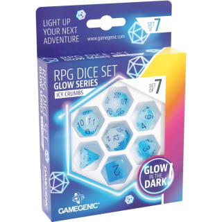 Set de 7 dés - Glow Series - Icy Crumbs