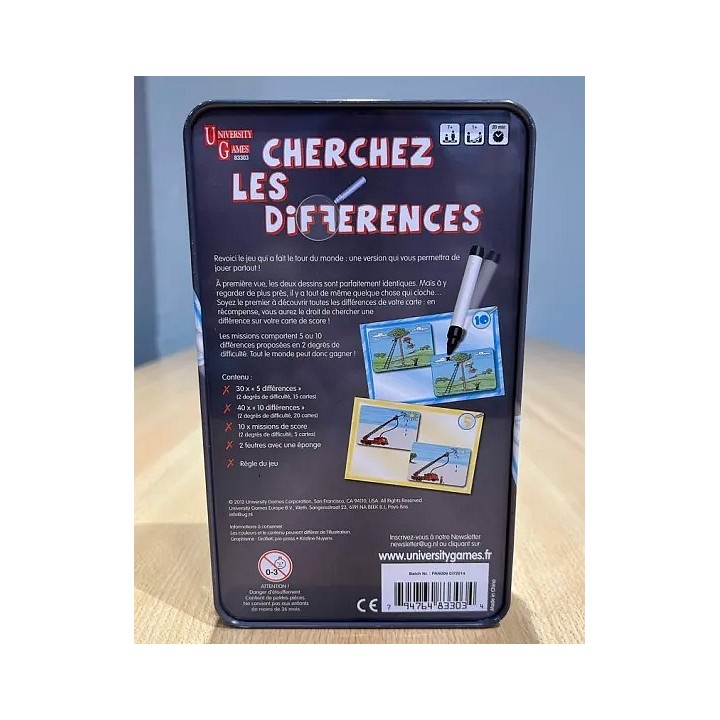 Occasion : Jeux de société - Cherchez les différences
