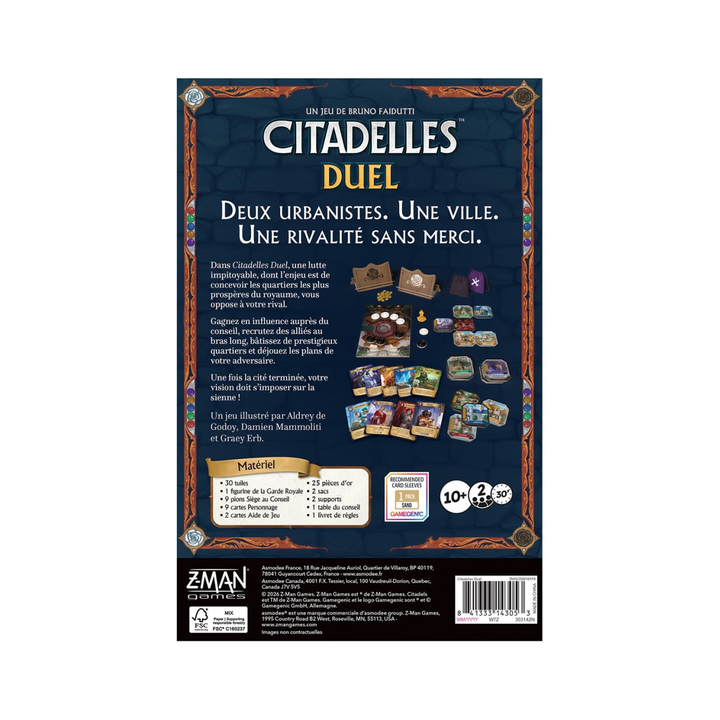 Jeux de société - Citadelles Duel