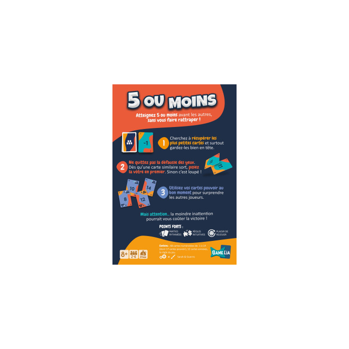 Jeux de société - 5 ou Moins