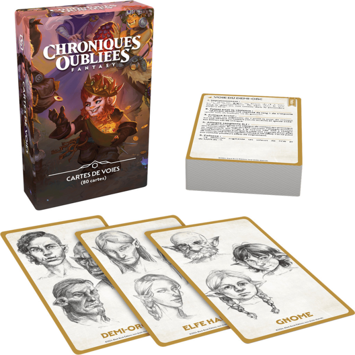 Jeux de rôle -Chroniques Oubliées Fantasy 2e édition - Cartes de Voies