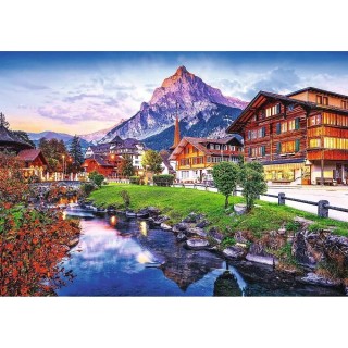 Puzzle Trefl - Photo Odyssey : Village Alpin, Suisse - 1000 pièces