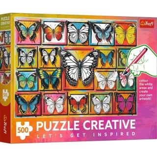 Puzzle Trefl - Creative : Collection de Papillons - 500 pièces