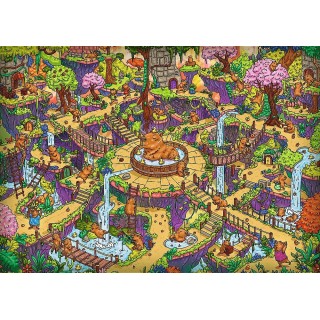 Puzzle Trefl - The Impossible Maze : Funny Capybaras - 500 pièces